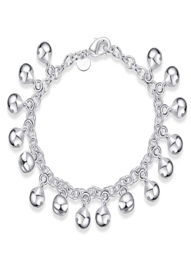 LRGKMCWTOB 925 Sterling Silver Popular Silver Jewelry Silver Jewelry Fashion Boutique Adjustable Bell Chain Bracelet Ladies Bracelet - Image 1